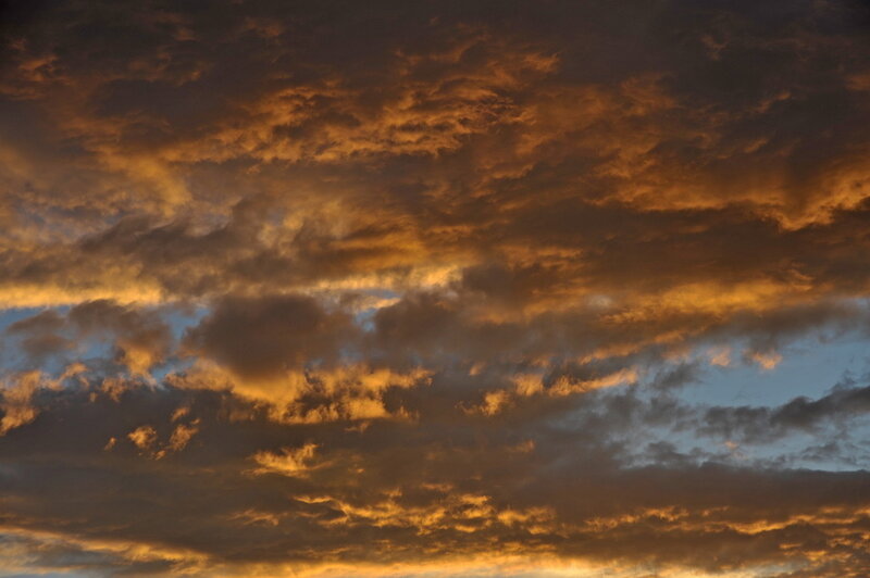 Clouds at Sunset — Orange, Dramatic