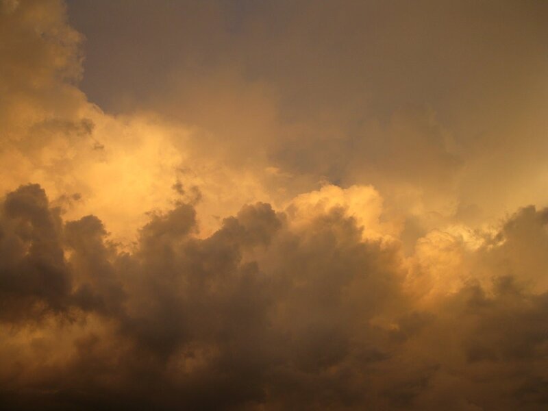 Clouds at Sunset — Orange, Yellow