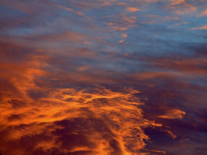 Clouds at Sunset — Photograph