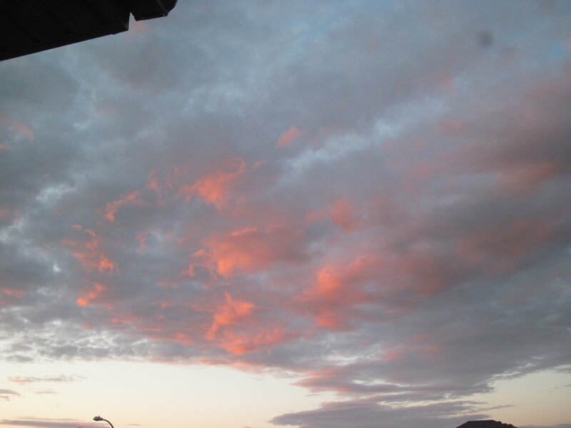 Clouds at Sunset — Pink, Dramatic