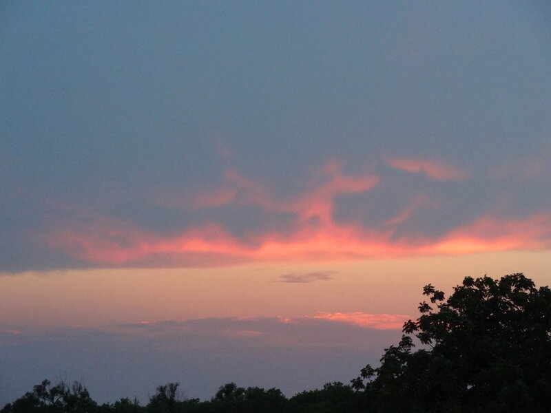 Clouds at Sunset — Pink, Serene