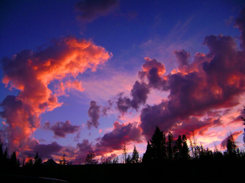 Clouds at Sunset — Purple