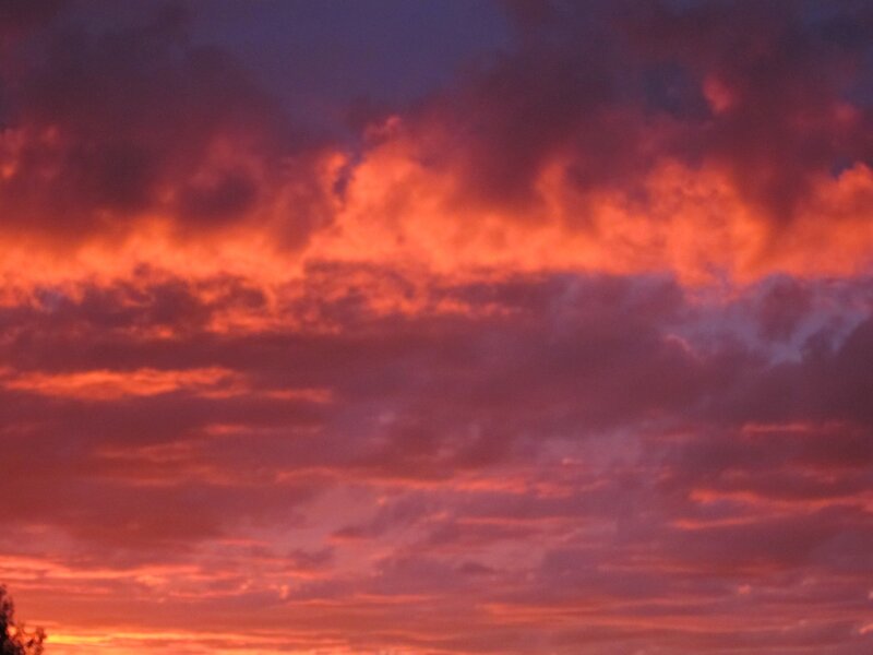 Clouds at Sunset — Red, Photograph