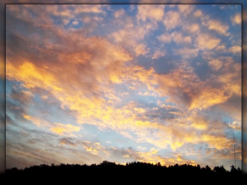 Clouds at Sunset — Yellow, Dramatic