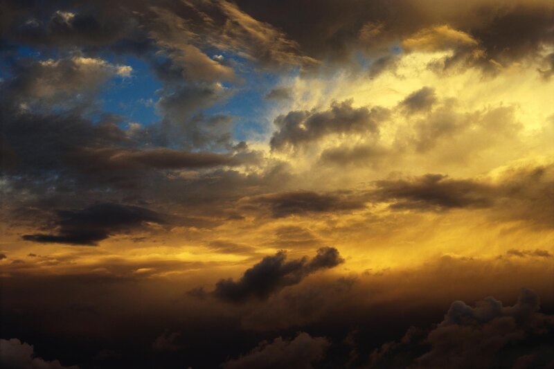 Clouds at Sunset — Yellow, Sky