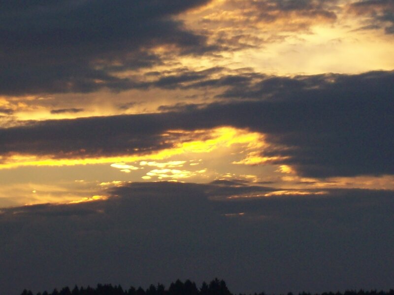 Clouds at Sunset — Yellow