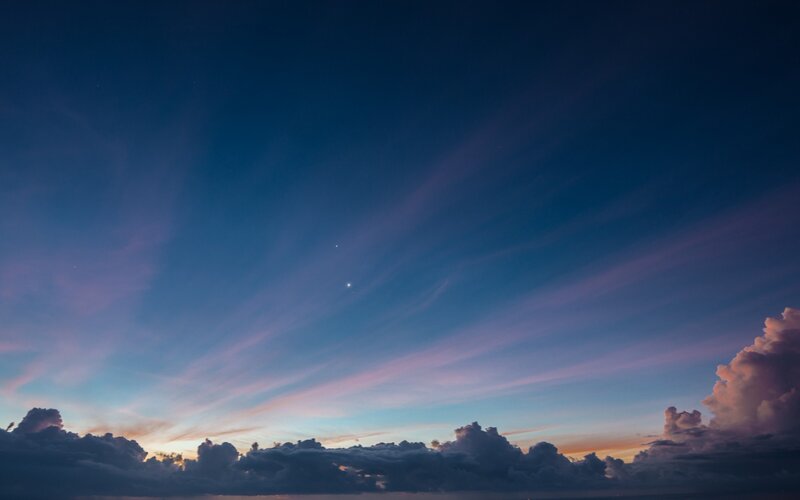 Clouds at Twilight — Blue