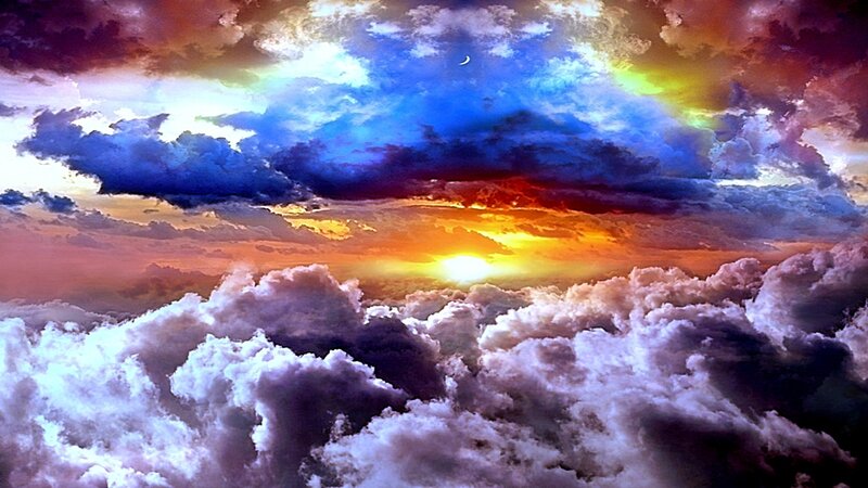Clouds During Sunset — Blue, Dramatic