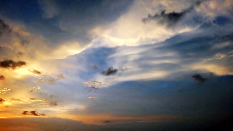 Clouds During Sunset — Blue