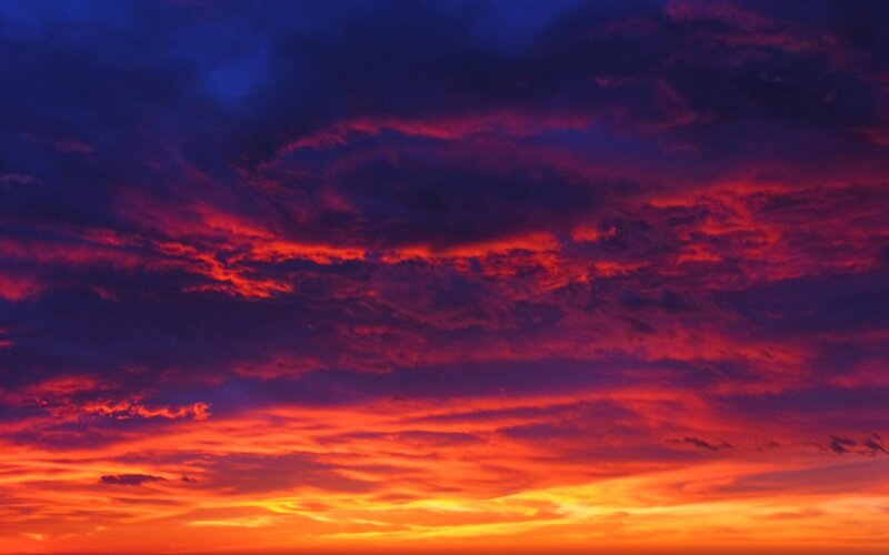 Clouds During Sunset — Red
