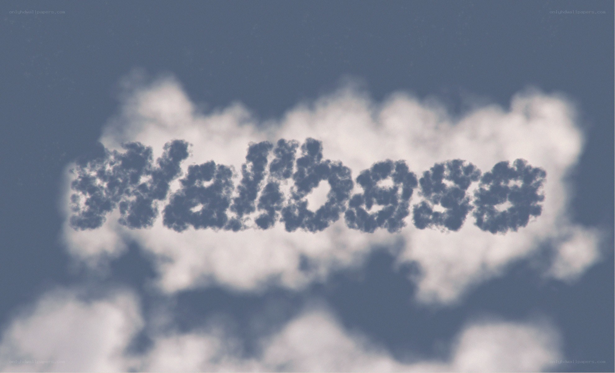 Clouds form the word Malibas