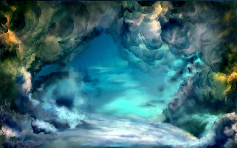 Clouds Forming a Tunnel