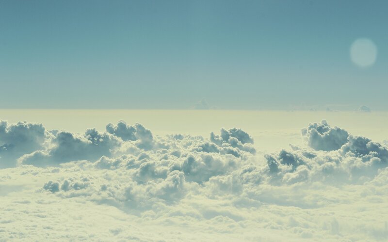 clouds from above