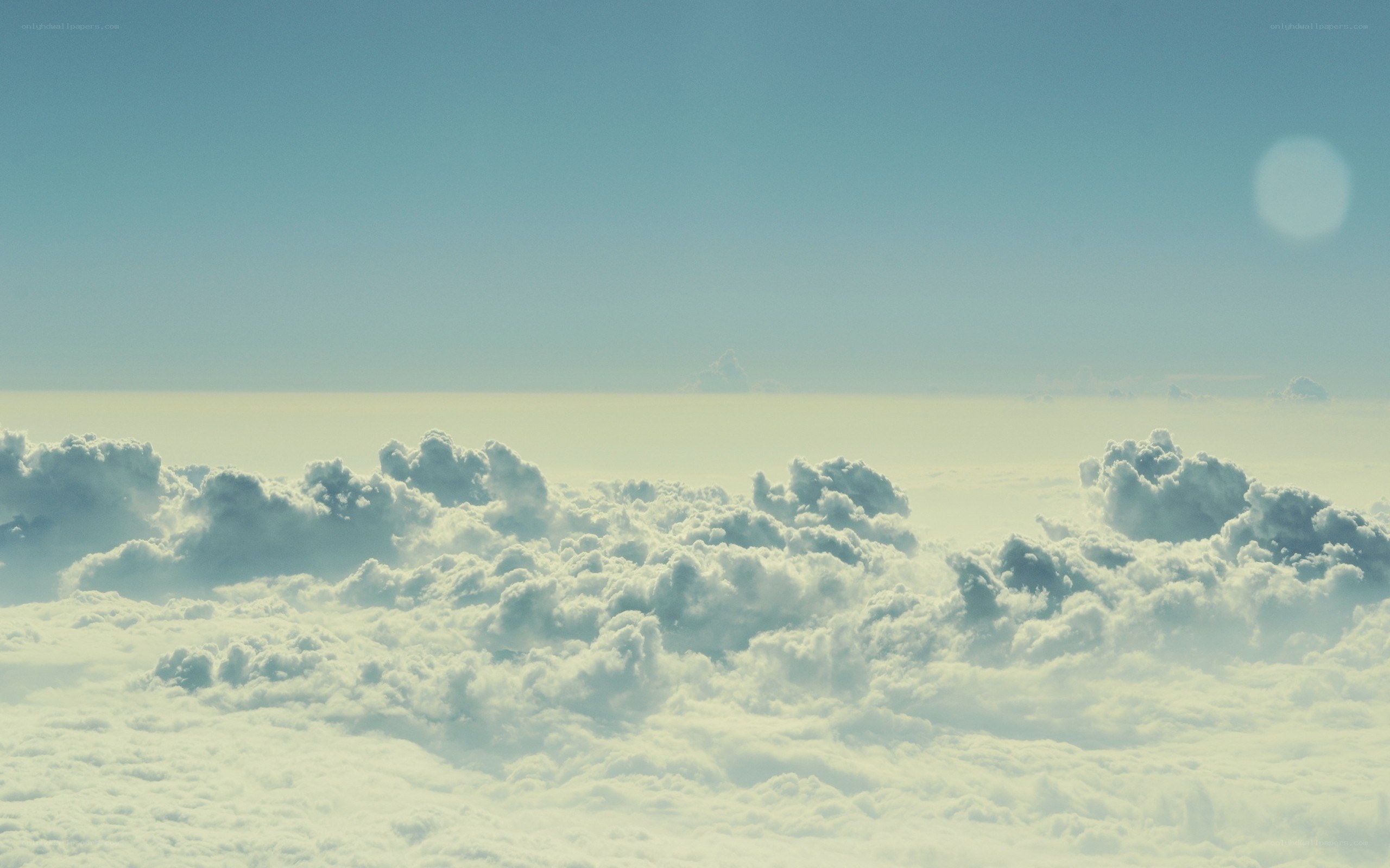 clouds from above