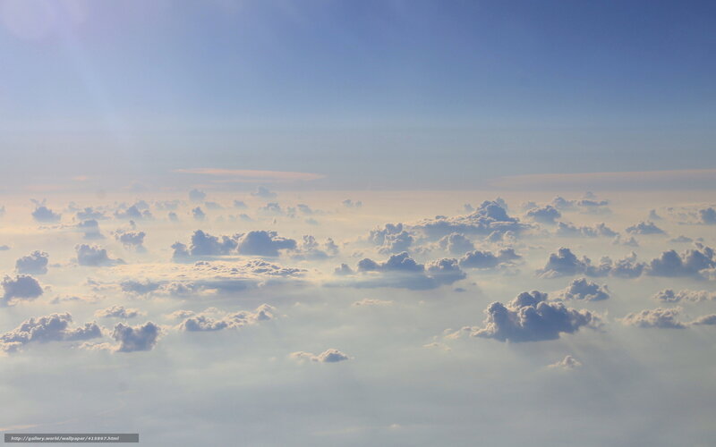 clouds from above