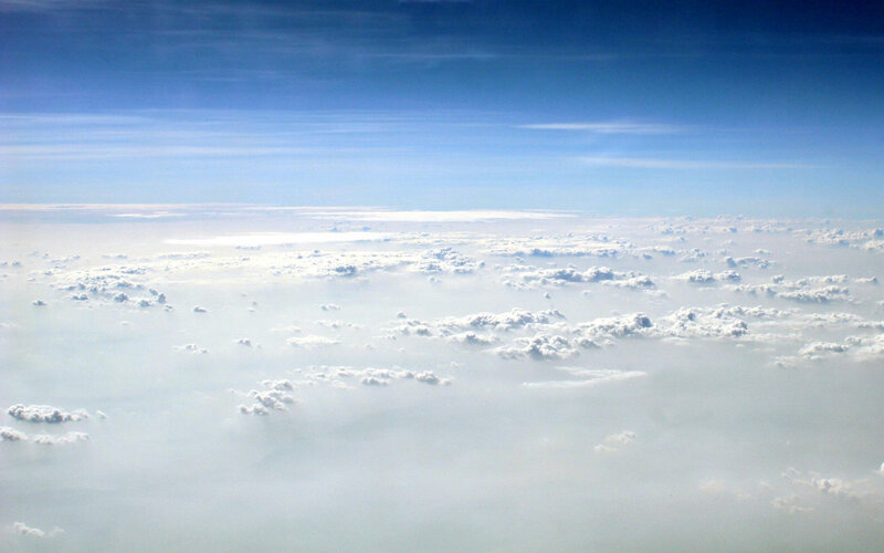 clouds from above