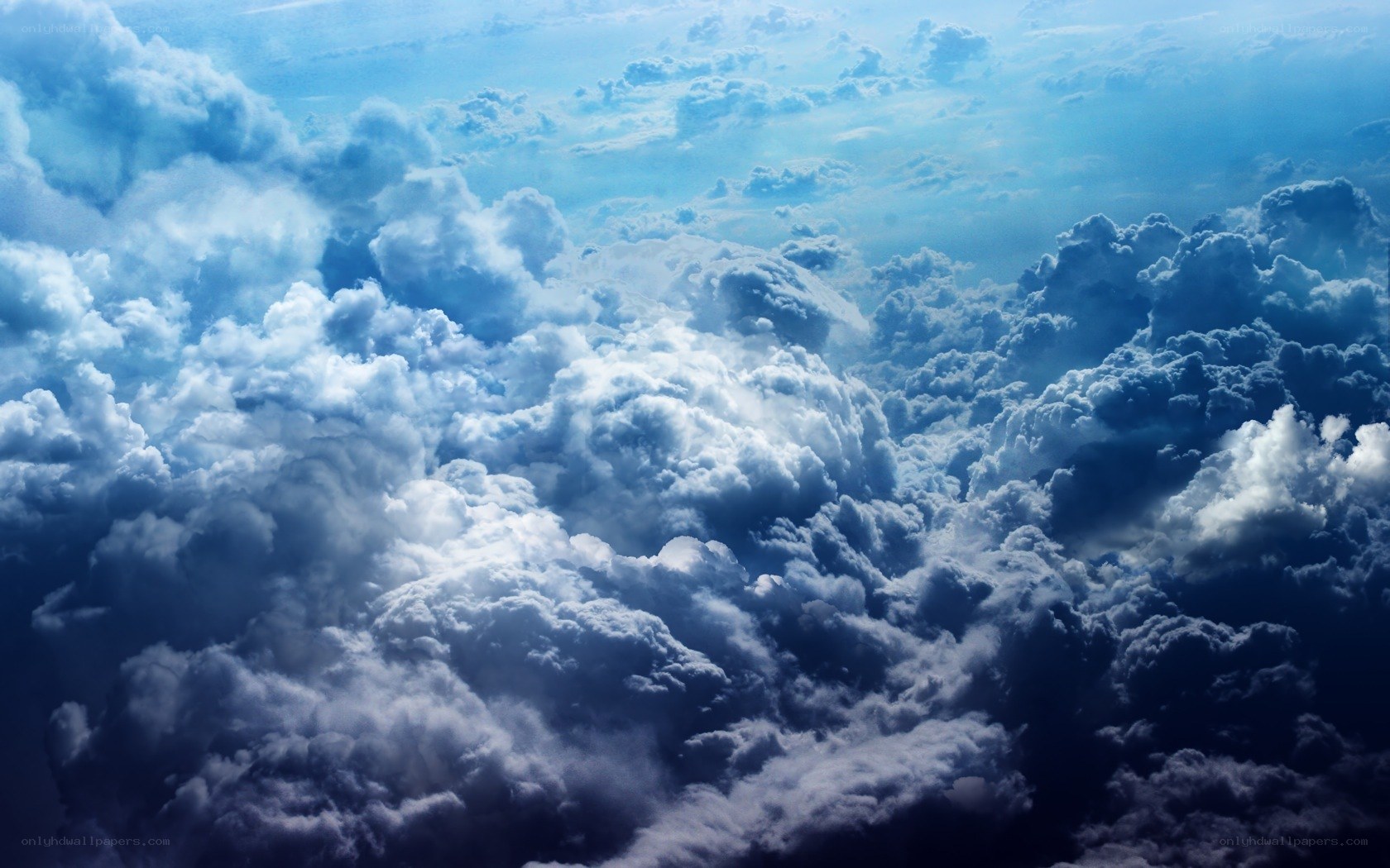 clouds from above