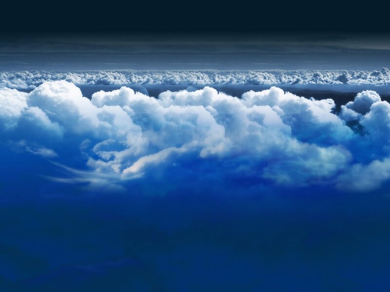 clouds from above