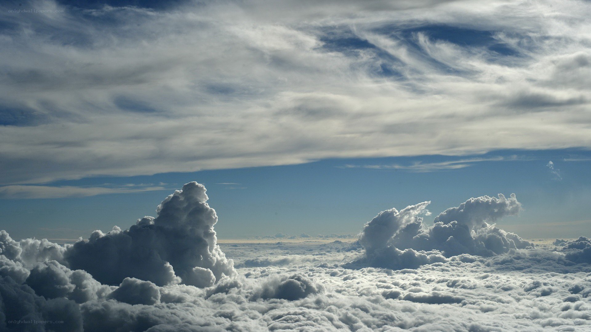 clouds from above