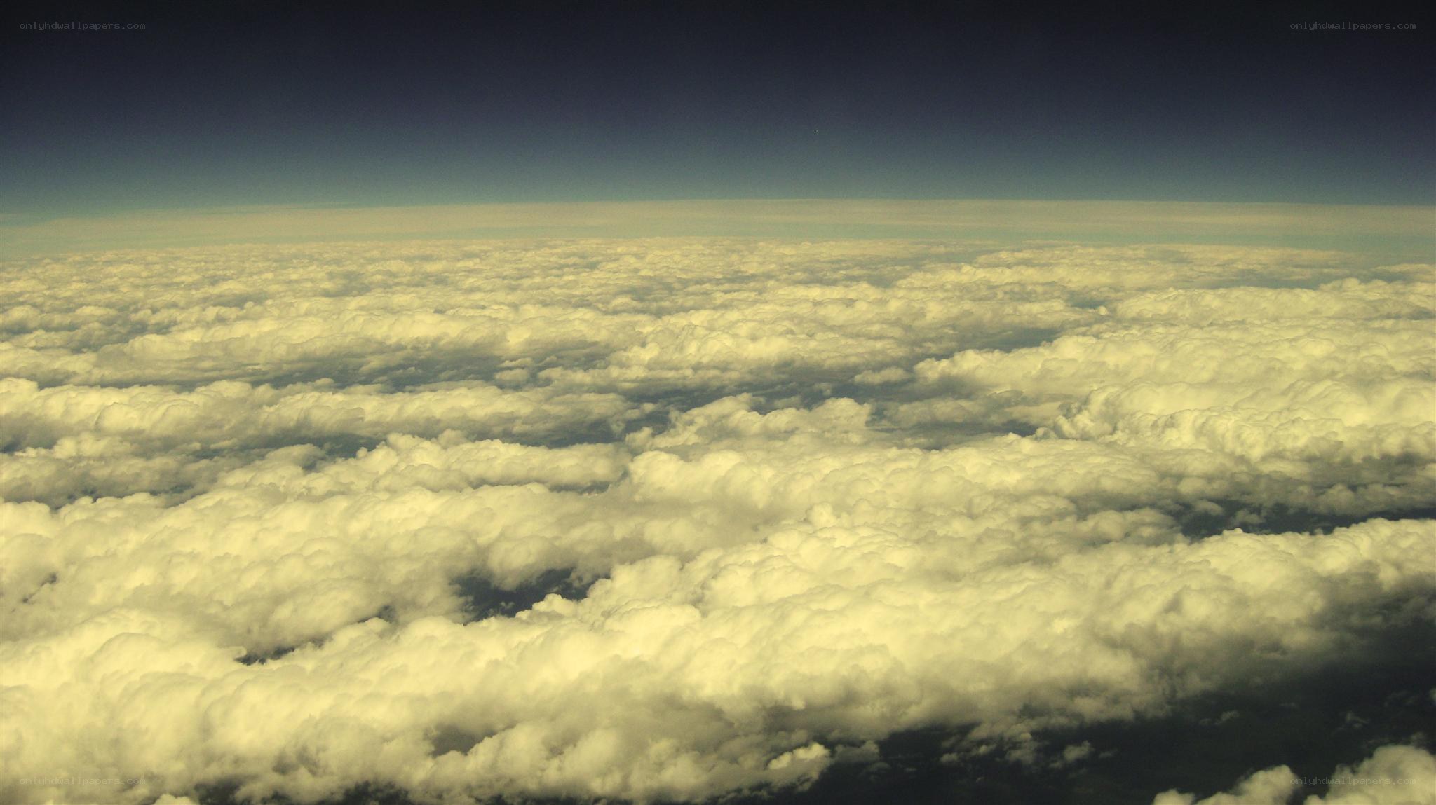 clouds from above