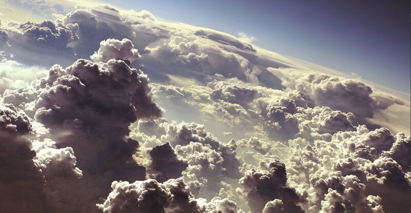 clouds from above