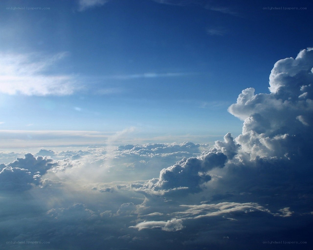 clouds from above