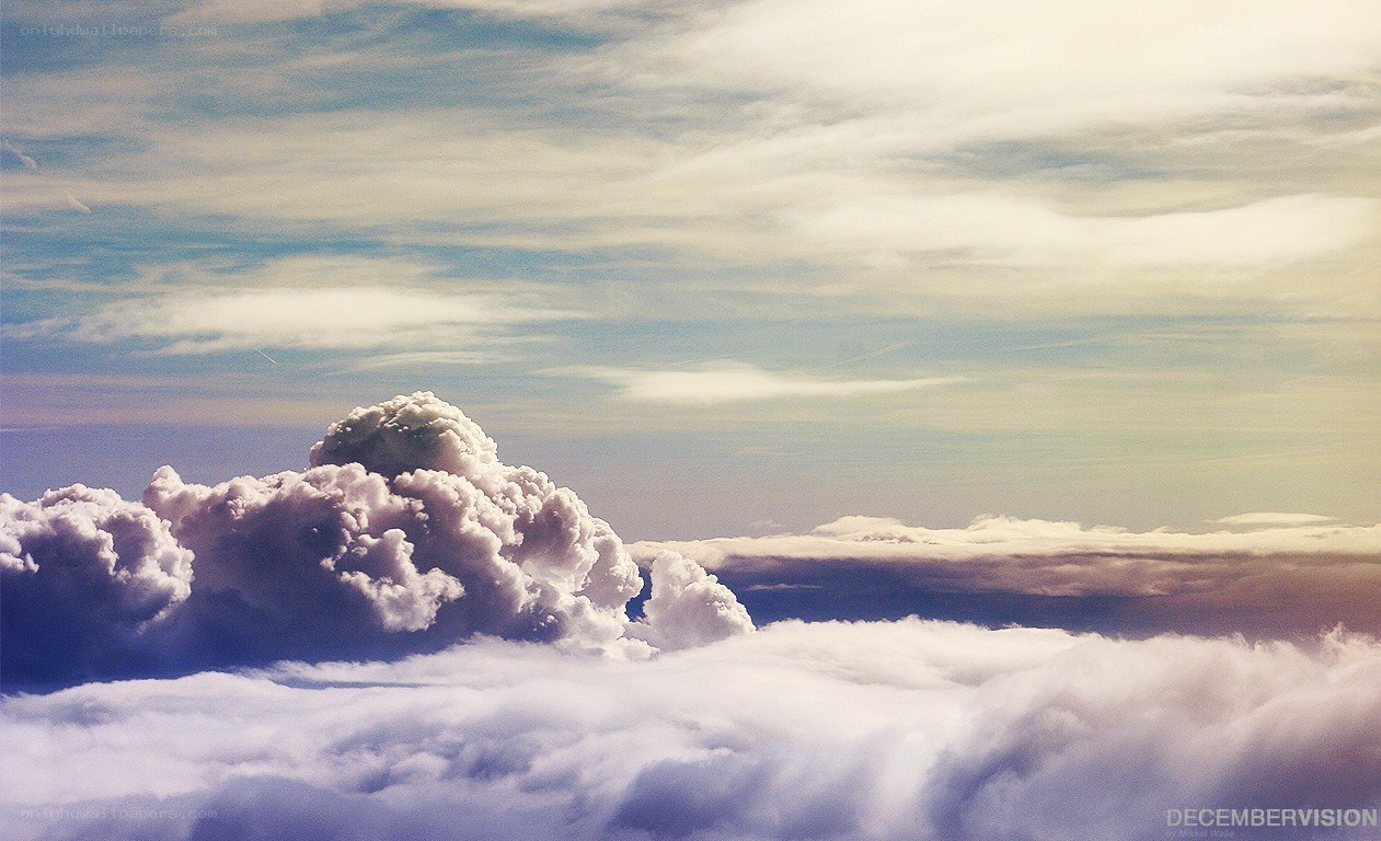 clouds from above