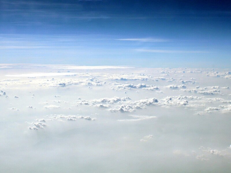 clouds from above