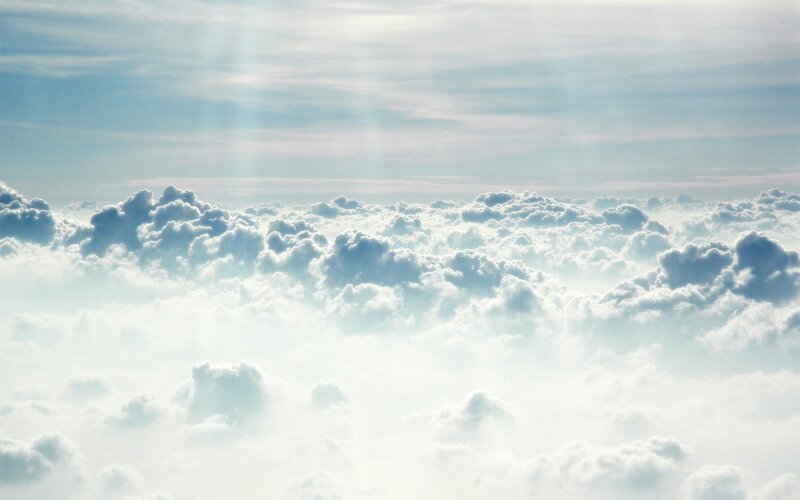 clouds from above