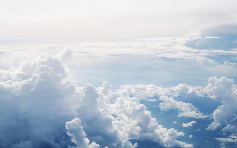 clouds from above