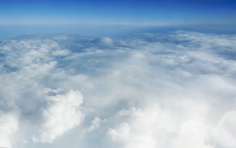clouds from above