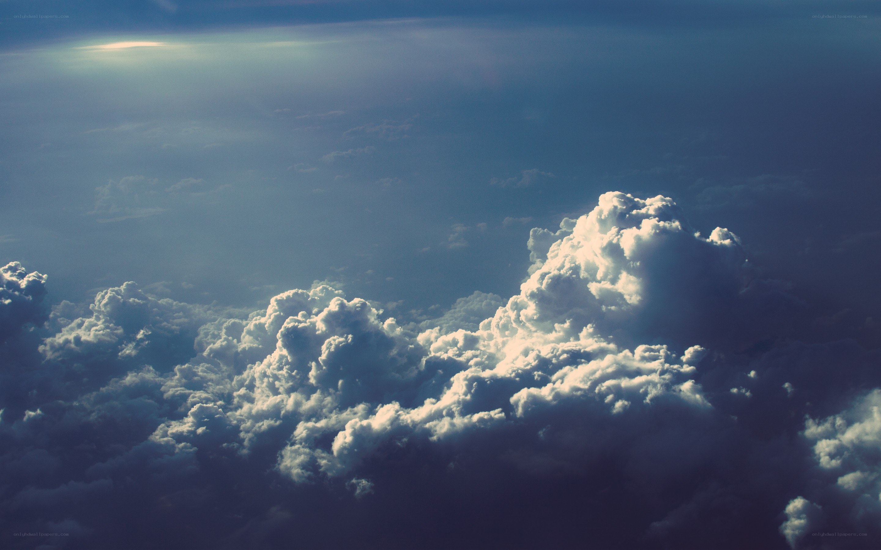 clouds from above