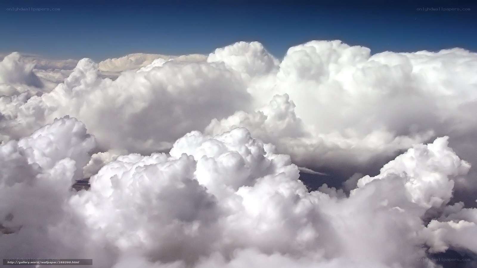 clouds from above