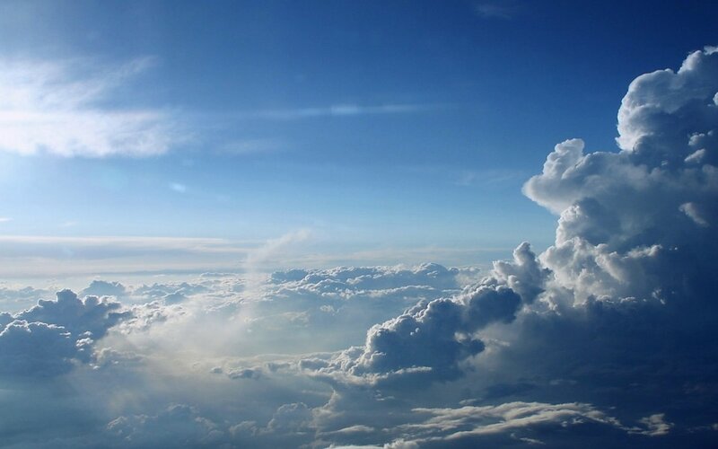 clouds from above