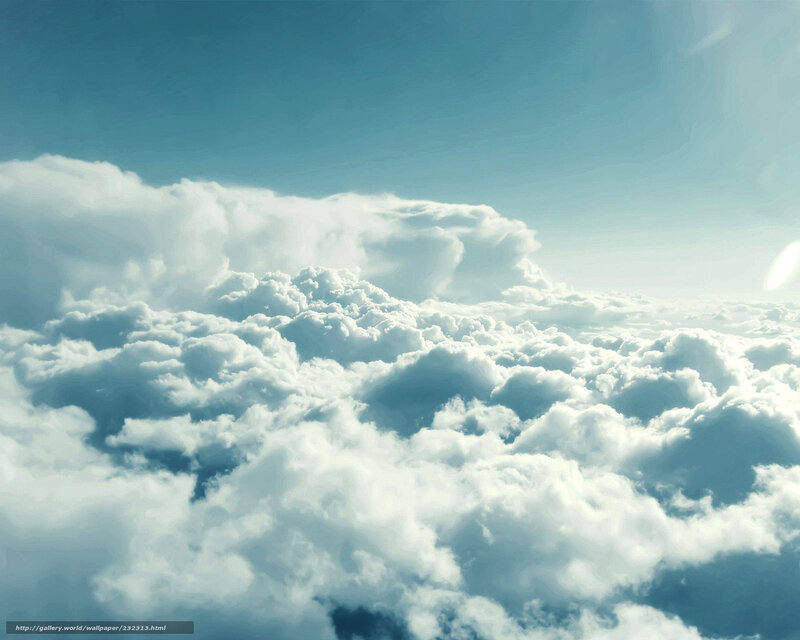 Clouds from Above — Blue, Serene, Afternoon, Photograph, Sky, Sun