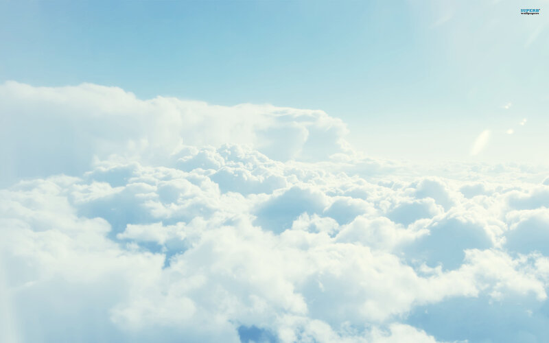 Clouds from Above — Blue, Serene, Afternoon, Photograph, Sky