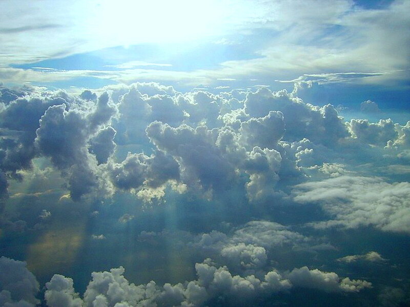 Clouds from Above — Blue, Serene, Afternoon, Photograph
