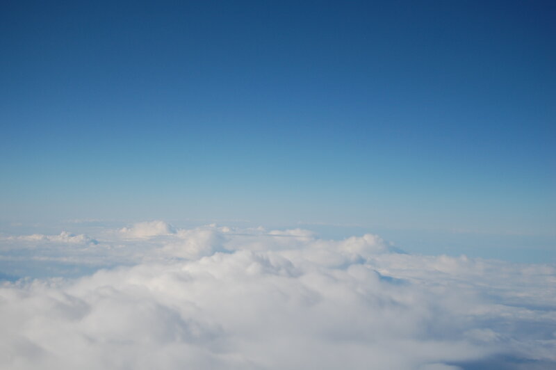 Clouds from Above — Blue, Serene, Morning, Photograph