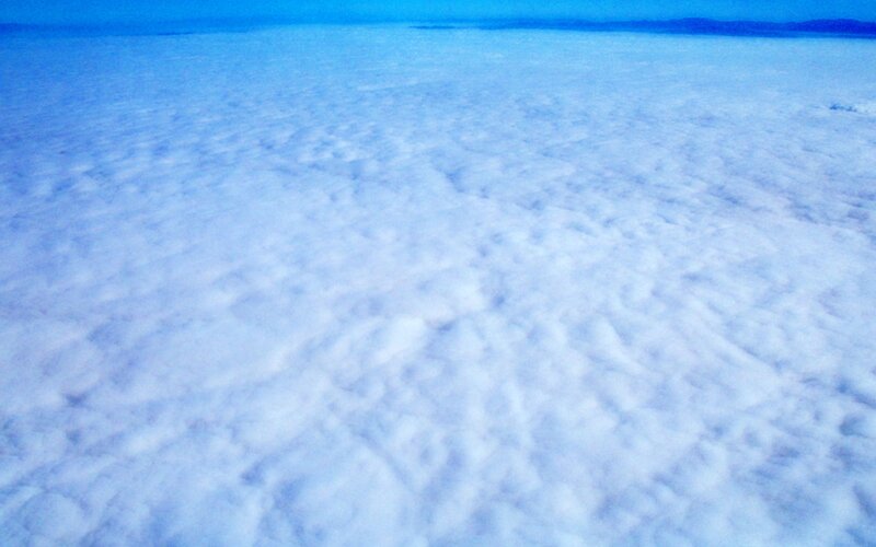 Clouds from Above — Blue, Serene, Photograph, Sky, Horizon