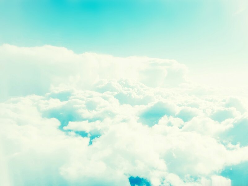 Clouds from Above — Blue, Serene, Photograph