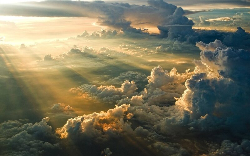 Clouds from Above — Gold, Dramatic