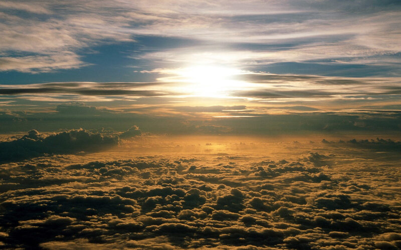 Clouds from Above — Gold, Serene
