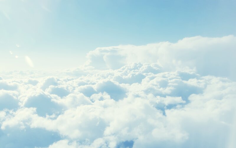 Clouds from Above — Serene, Blue