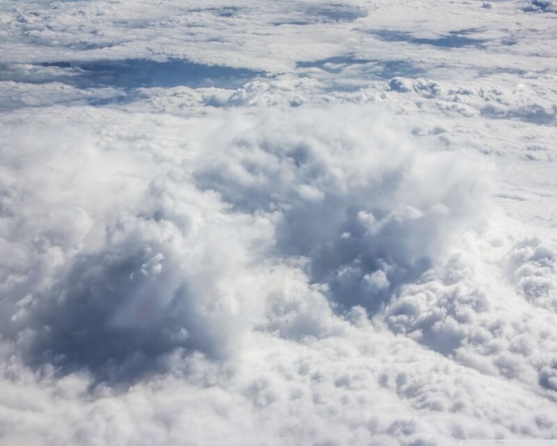 Clouds from Above — White, Afternoon