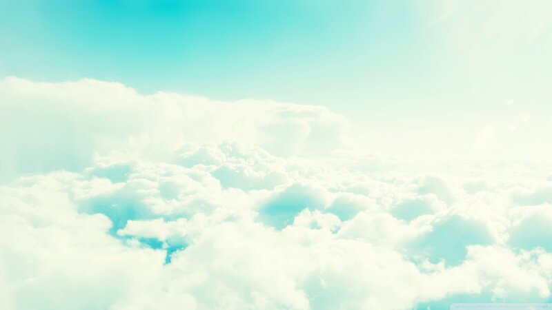 Clouds from Above — White, Blue