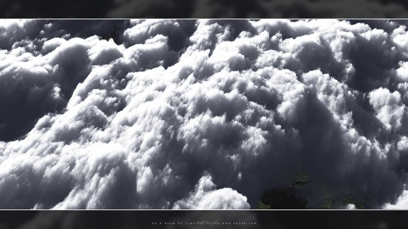 Clouds from Above — White, Dramatic, Digital Art