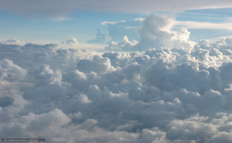 Clouds from Above — White, Serene, Afternoon