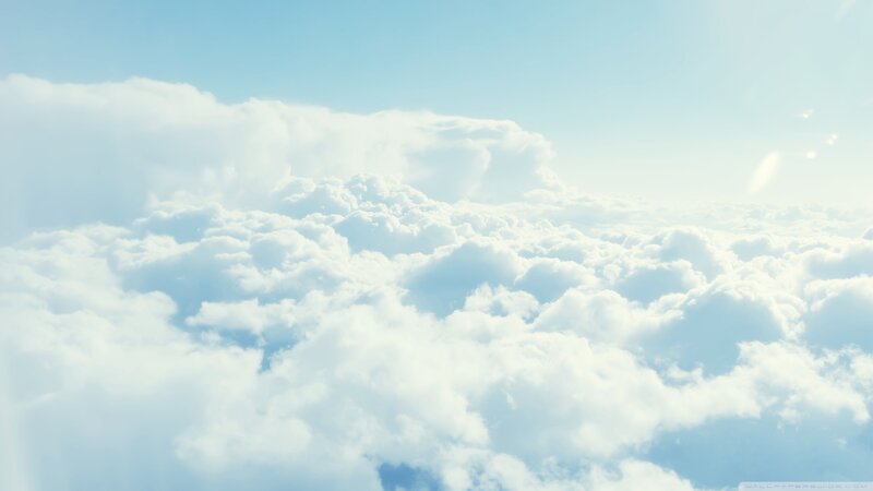 Clouds from Above — White, Serene, Morning, Photograph, Sky, Sunlight