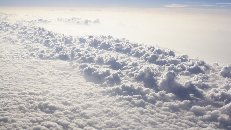 Clouds from Above — White, Serene
