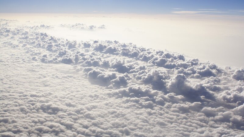 Clouds from Above — White, Sky